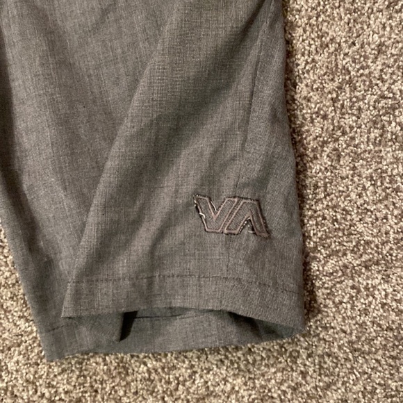 Gray RVCA flat front shorts. - Picture 2 of 2